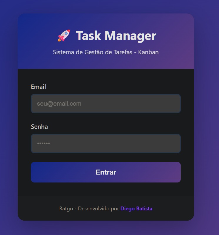 Everlabs Full Stack - sistema de gestão de tarefas Kanban