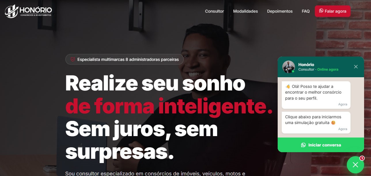 Honório - Consultor de Consórcios e Investimentos