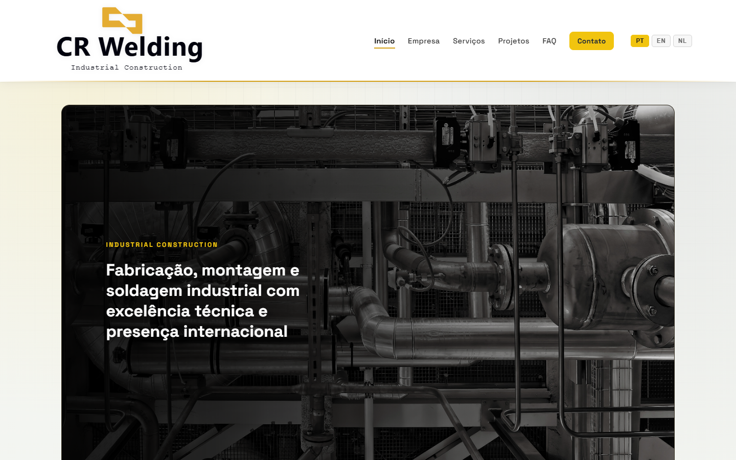 CR Welding - Projeto internacional de construção industrial